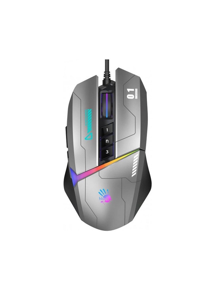 A4tech Bloody W60 MaxGG01-750x1000 A4tech Bloody W60 Max RGB Gaming Mouse Gun Grey - Image 1